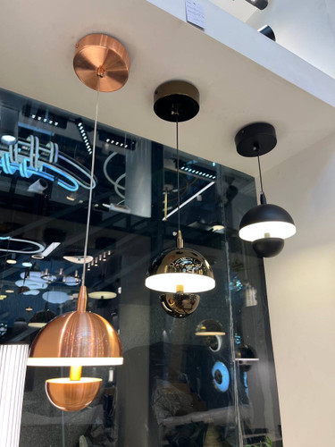 تک اویز قارچی در سه رنگ شکلاتی مسی مشکی مات