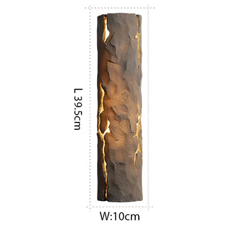 چراغ دیواری طرح چوب روزنه نور